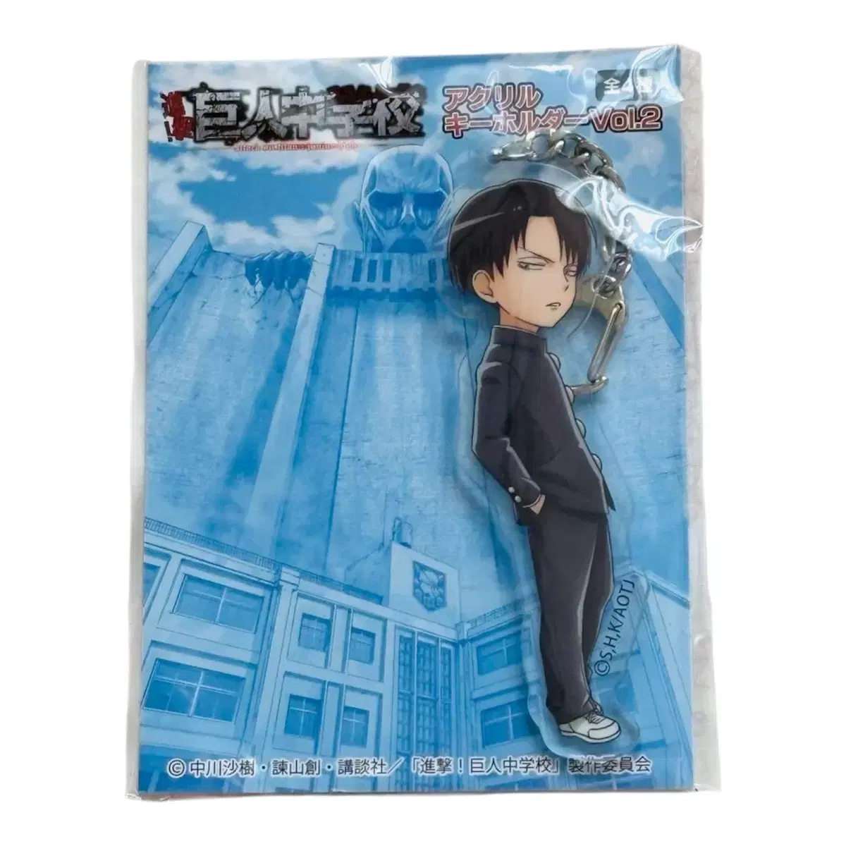 進撃の巨人 巨人中学校 缶バッジ アクリルキーホルダー リヴァイ 19点